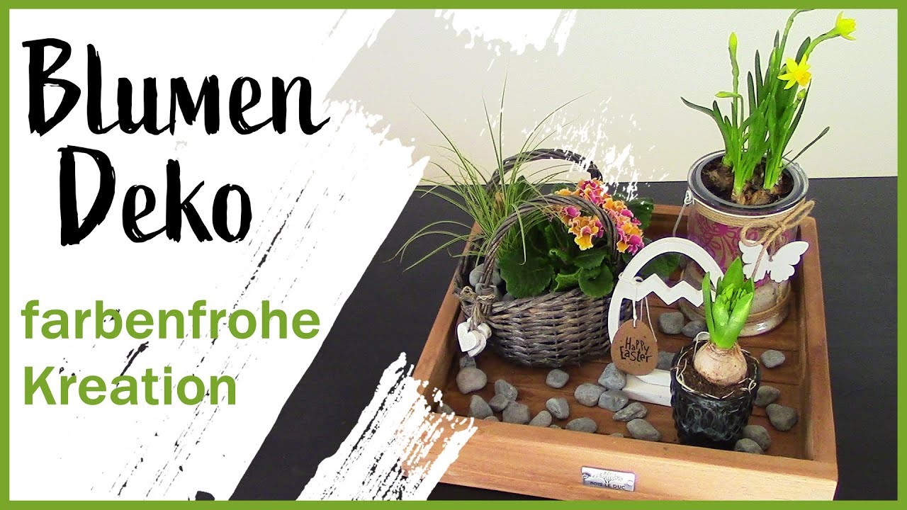 Farbenfrohe Frühlingsdeko l Osterdeko l Blumendeko