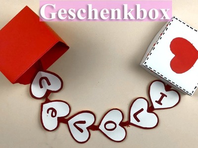 Geschenkbox selber machen - Basteln mit papier - Diy Bastelideen