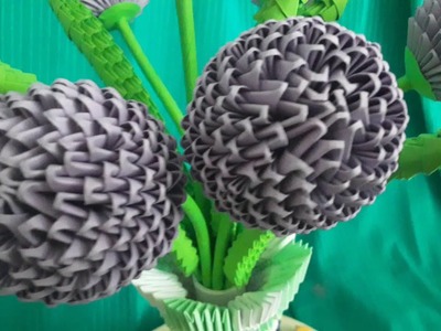 Модульное оригами,дикий лук. Modular origami, wild onion       V61