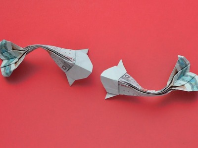 Origami FISCH Geldgeschenk GELD FALTEN | Geschenk für Kinder | Money FISH | Tutorial by Euro Origami