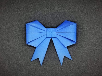 Origami Schleife basteln für Geschenke - How to fold a paper bow - DIY easy Origami