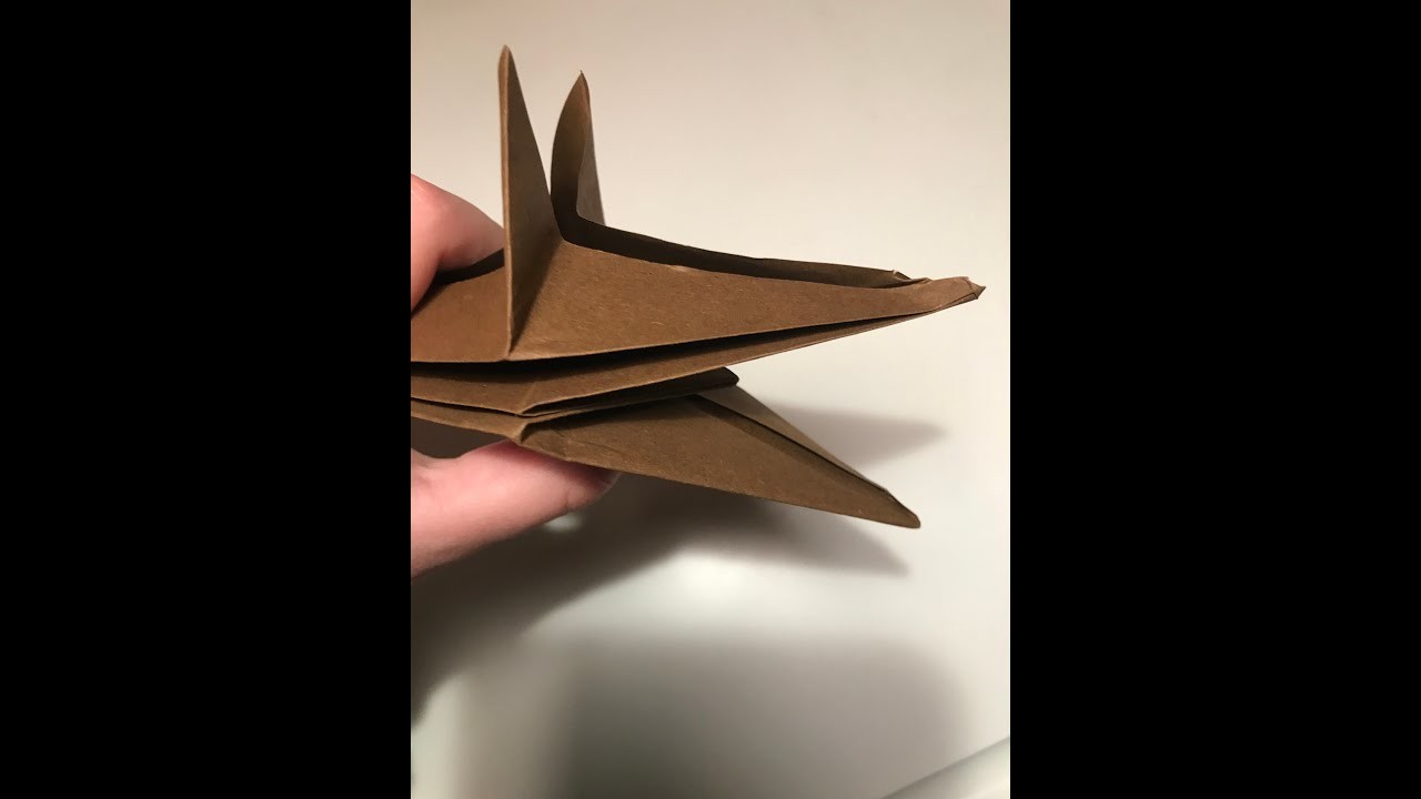 Origami Wolfskopf falten - (Papierkinder)