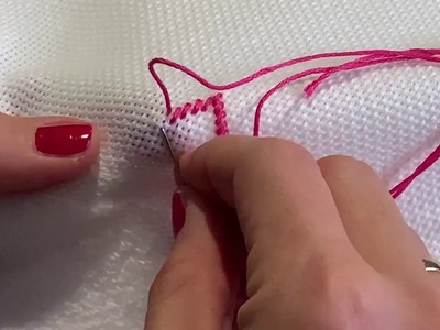 Projekt 25: handgesticktes Handtuch, tolle Geschenksidee von Eva Moser-Klein