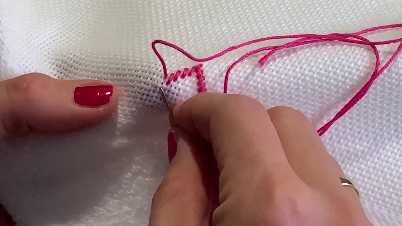 Projekt 25: handgesticktes Handtuch, tolle Geschenksidee von Eva Moser-Klein