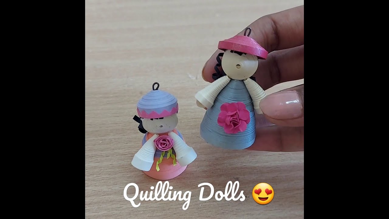 Quilling paper dolls || Handmade quilling paper dolls|| Paper dolls
