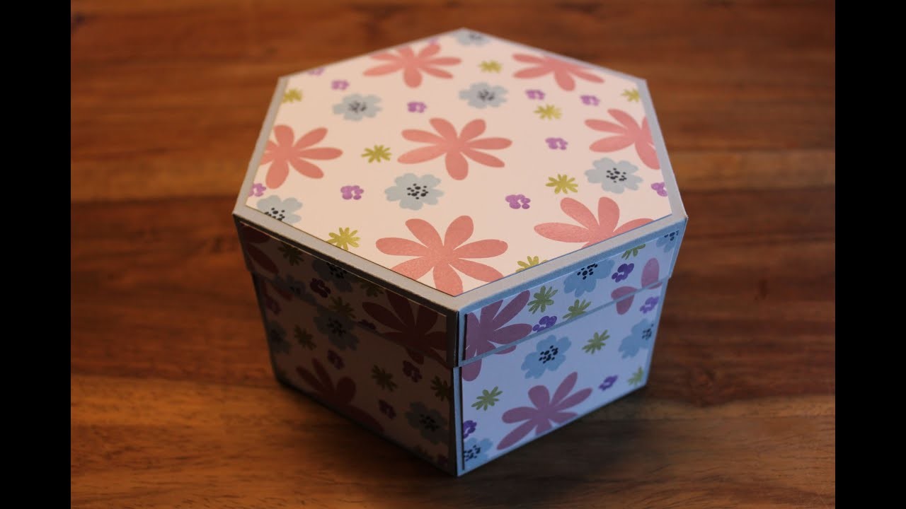 Sechseckige Explosionsbox mit Stampin`UP! Produkten