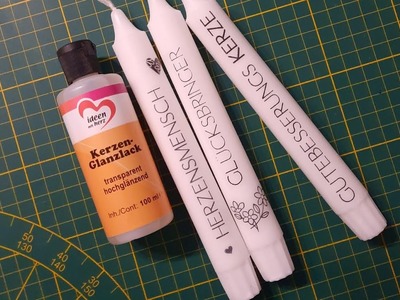 UPDATE Kerzen versiegeln mit Kerzenlack