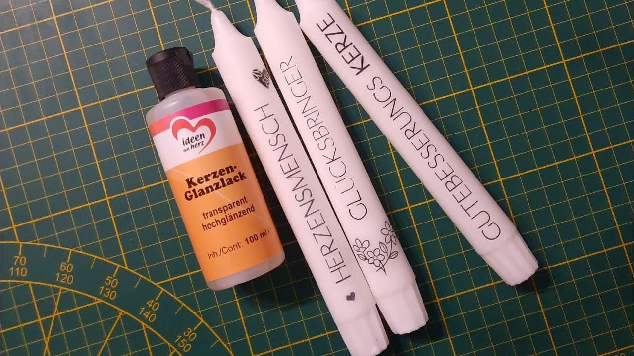 UPDATE Kerzen versiegeln mit Kerzenlack
