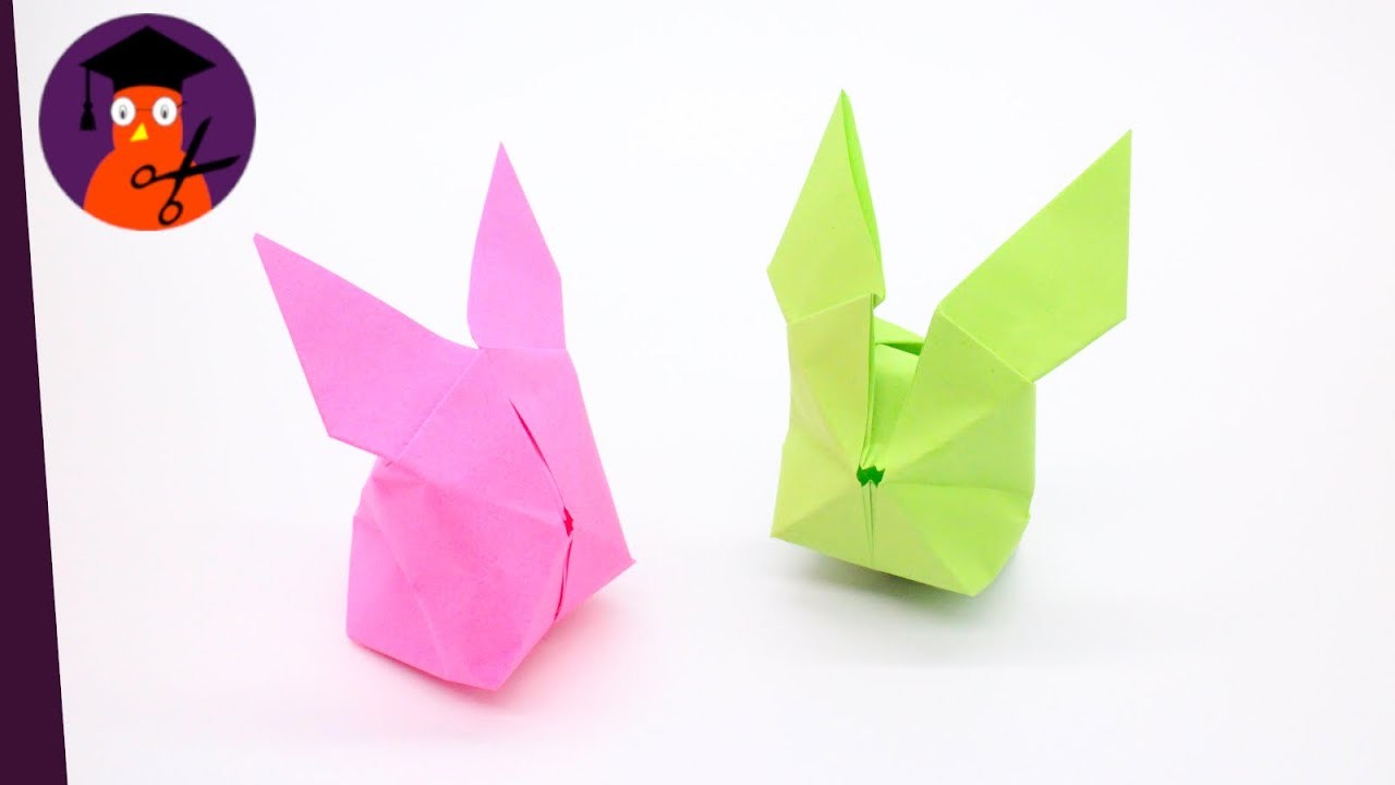 Basteln mit Papier Osterdeko Hase DIY Deko Osterhase für Ostern, Frühling & Muttertag wplus.tv