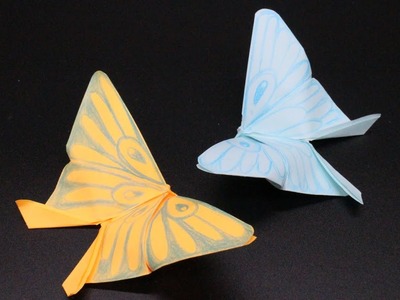 Basteln mit Papier Schmetterling DIY Deko Frühling, Ostern, Geburtstag & Muttertag [W+]