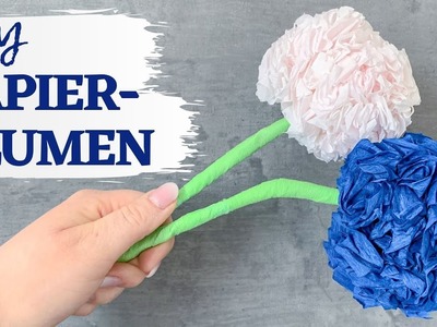 ???? DIY – Blume aus Krepppapier basteln | Basteln für MUTTERTAG
