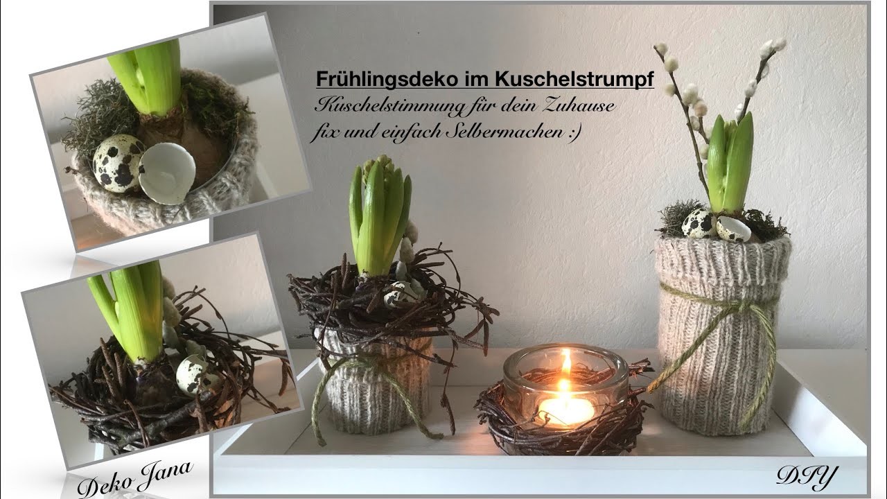 DIY: „Frühlings.- Kuschel.- Style Deko“ Wohn.- und Deko Idee, (How to). Deko Jana