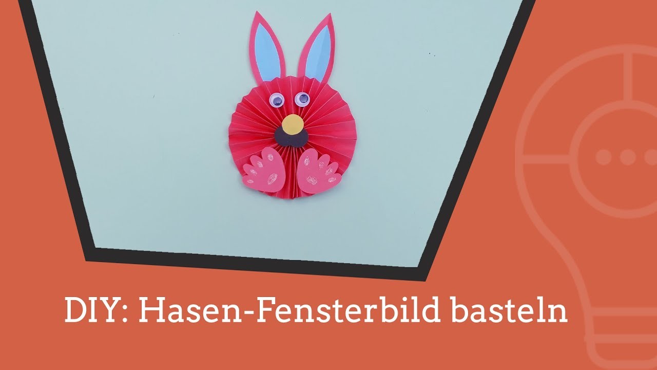 DIY: Hasen-Fensterbild für Ostern basteln