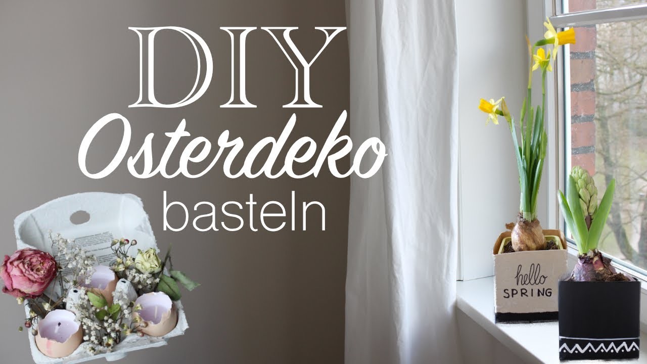 DIY Ostergeschenke EINFACH Selbermachen | Osterdeko basteln | Upcycling aus Kartons | Paulina Sophie