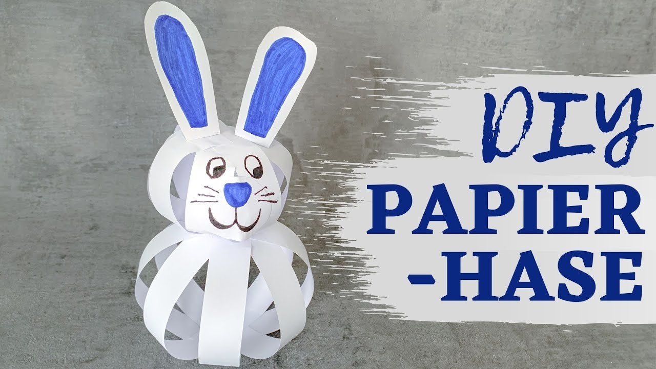 ???? DIY – Osterhase aus Papier basteln | Osterdeko selber machen