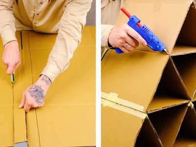 Für diese GENIALE DIY Idee brauchst du nicht mehr als Karton und Kleber!