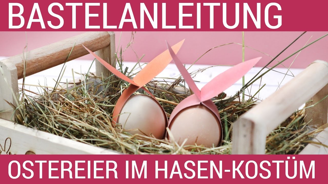 Geschenke einpacken, DIY-Hasenohren für die Ostereier Bastelanleitung