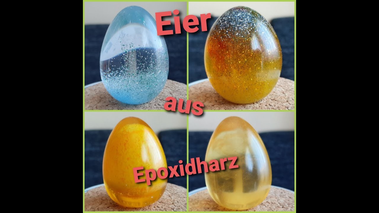 Geschenkidee aus Epoxidharz - Eier - DIY