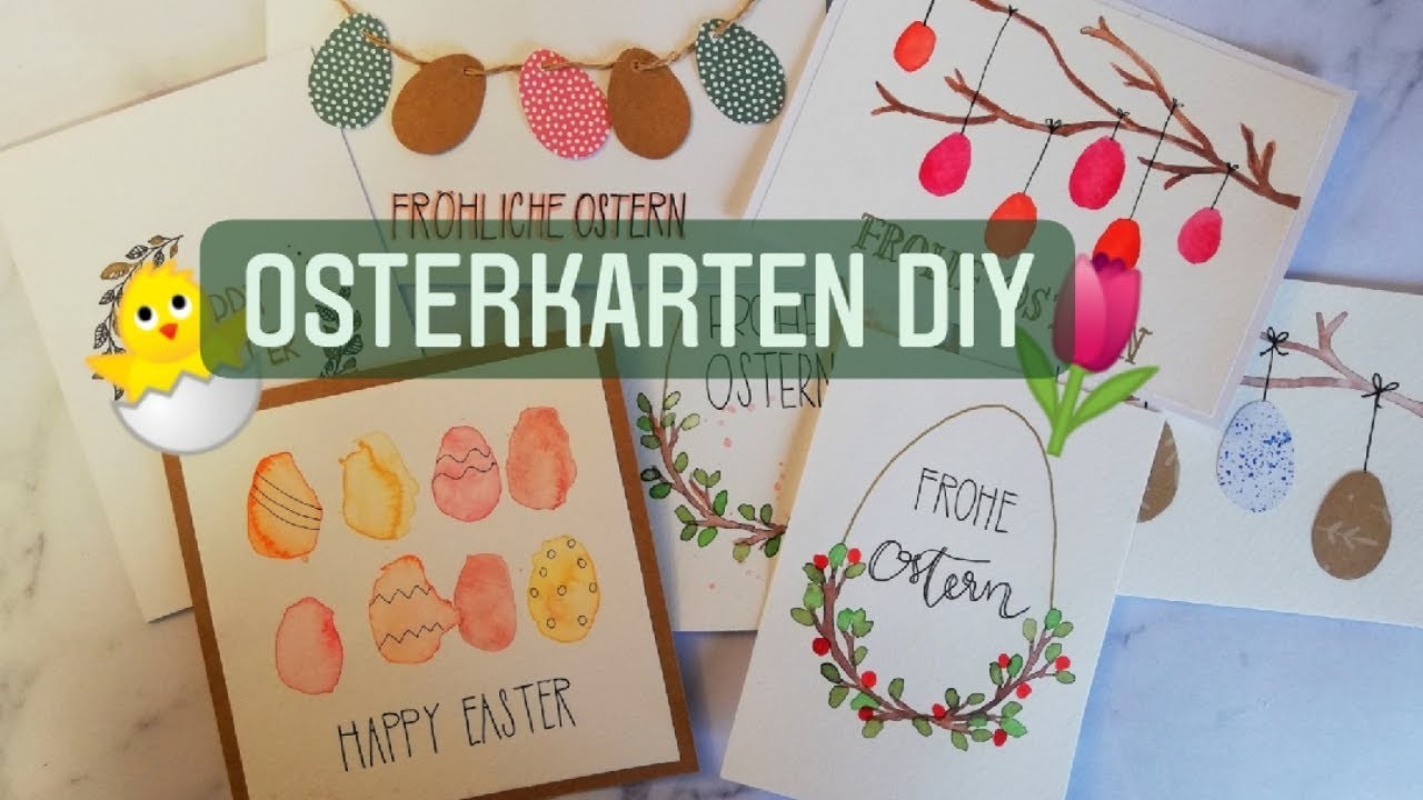 OSTERKARTEN DIY - 5 Ideen fürs Osterfest - Krealiv