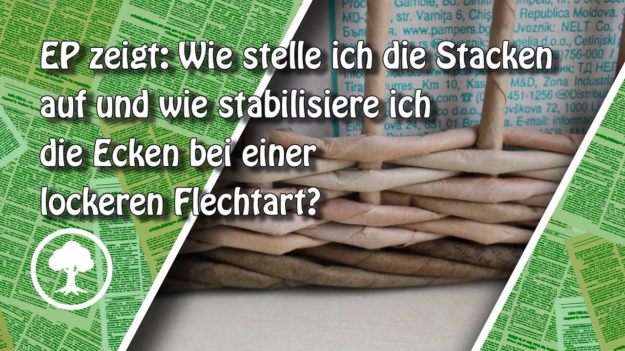 Staken aufrichten, stabile Ecken trotz Weben