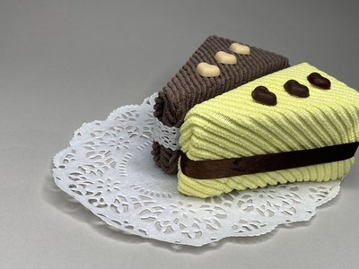 Torte aus Putztüchern.Handtüchern basteln DIY ???????? | Kreatives Geschenk zum Geburtstag