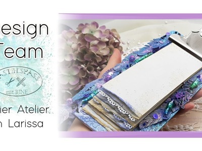 #BastelspaßmitBine DT- Beitrag. März - Mixed Media Klemmbrett in Boho Style