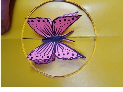 DIY: Karte mit Fliegendem.Flatterndem  Schmetterling basteln. Geschenkideen