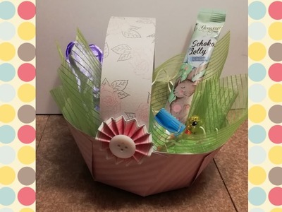 DIY Osterkörbchen schnell und einfach mit wenigen Material