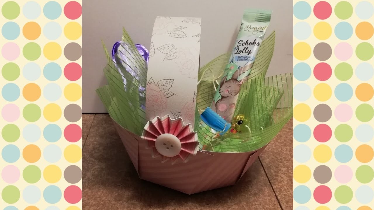 DIY Osterkörbchen schnell und einfach mit wenigen Material