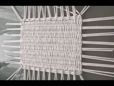 Korbboden mit Webrahmen herstellen