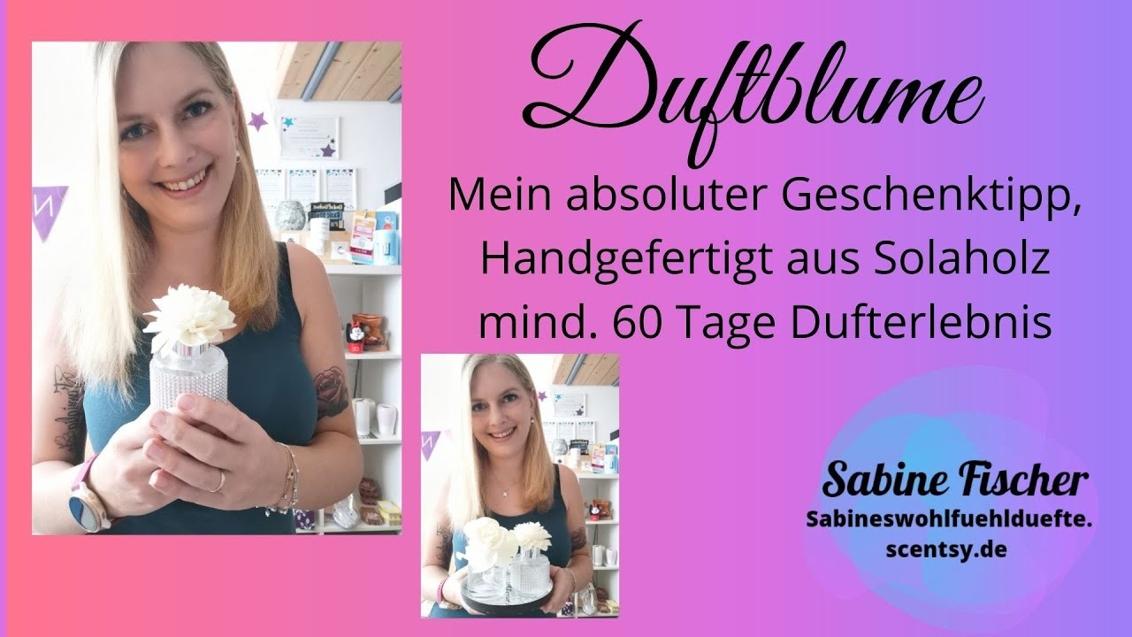 Mein Geschenke Favorit Unsere Duftblume von scentsy mit Rosenblüte oder Dahlienblüte