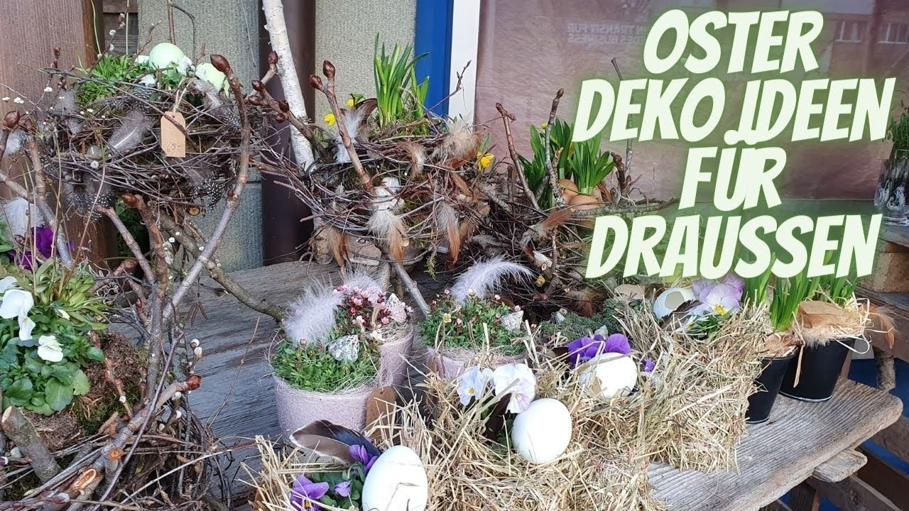 Osterdeko Ideen vor dem Haus  - Deko Inspirationen - Flora-Line Grosshöchstetten by  Blumenmann