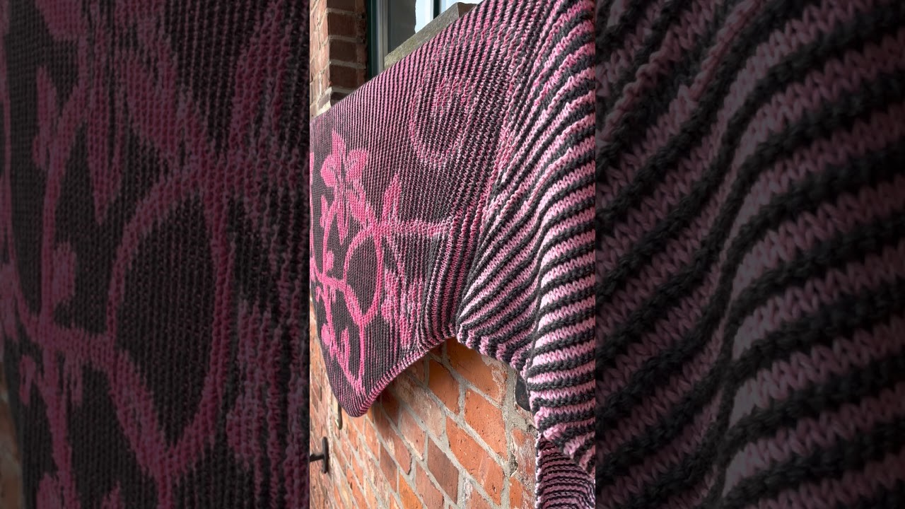 StrickSet LoLa Illusionsstricken Tuch Blumenranken