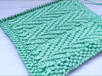 Zigzag Stitch Knitting Pattern | Zick-Zack Muster stricken | Punto zigzag ai ferri | Punto zig zag
