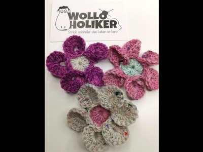 3D Häkelblumen häkeln mit Wolloholiker