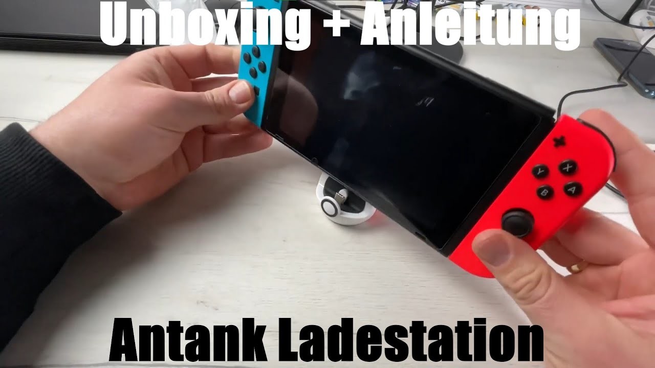 Antank Ladestation für Nintendo Switch und Switch Lite, USB-C Pokeball Design unboxing und Anleitung