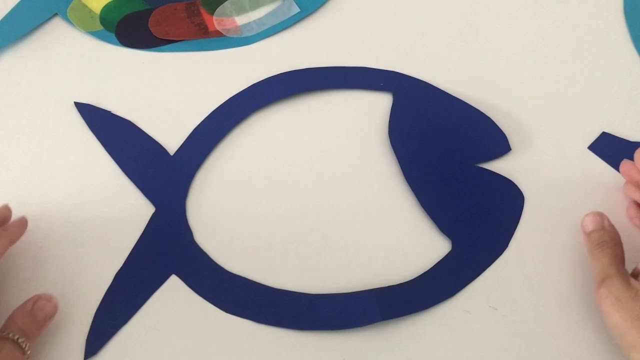 DIY : Basteln mit Kindern ???? #basteln #fisch #sommer #kinder #regenbogenfisch