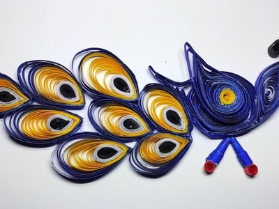 DIY || Quilling paper peacock || Quilling paper crafts