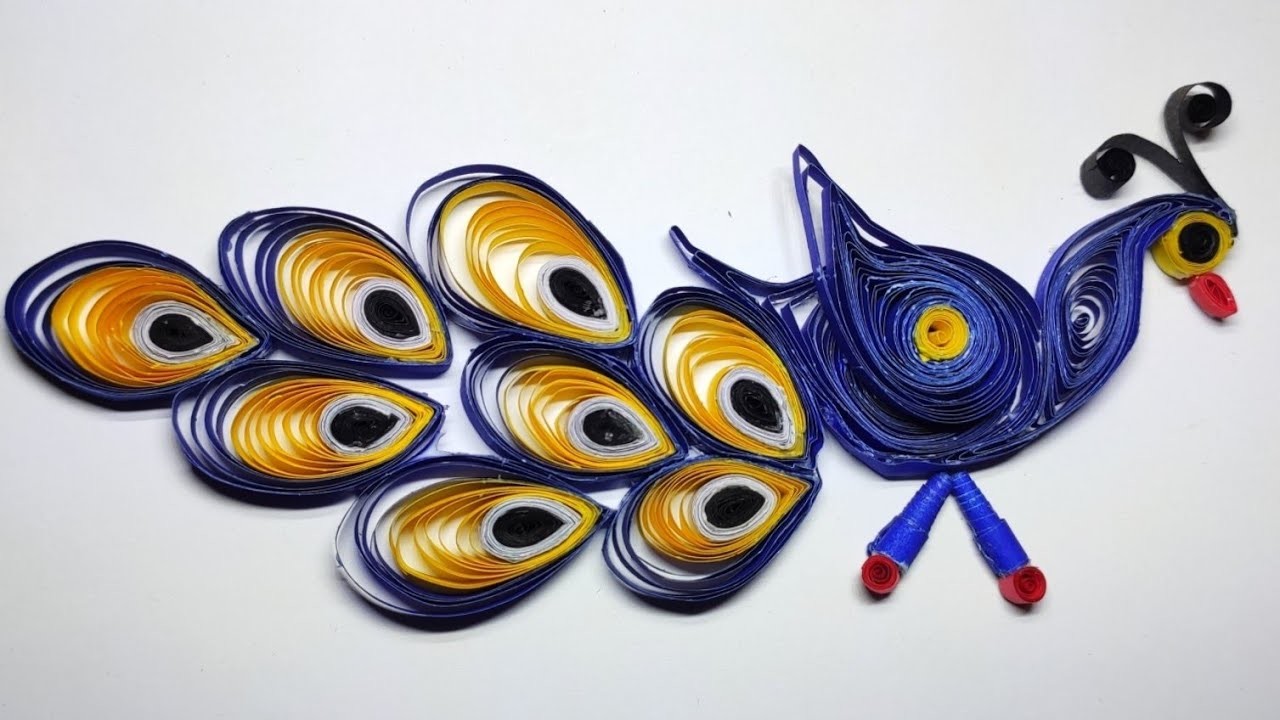 DIY || Quilling paper peacock || Quilling paper crafts