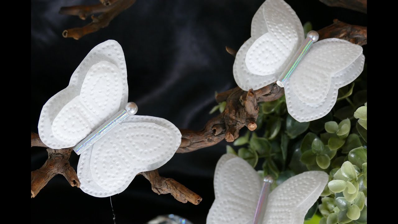 DIY Schmetterling aus Papier – super einfach – Paper butterfly – Mariposa de papel – very easy