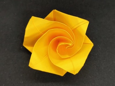 Einfache Origami Rose falten - Origami Rose easy - Origami Tutorial