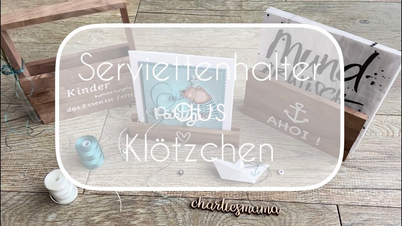 Klötzchenfieber | Serviettenhalter aus Klötzchen | Cricut Joy