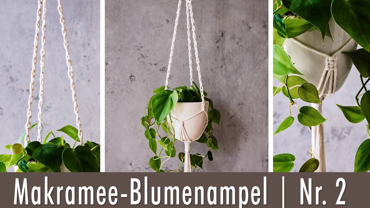 Makramee Blumenampel Nr. 2 | Kettenmuster | DIY