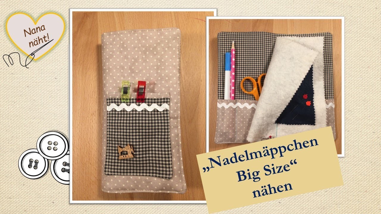 Nadelmäppchen "Big Size" nähen - Homemade - sewing a pin case