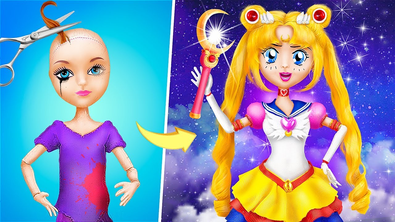 Sailor Moon Abenteuer. 12 DIY Barbie Hacks und Basteleien