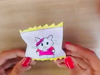 DIY paper gift idea.origami paper gift origami mini gift.origami chocolate gift