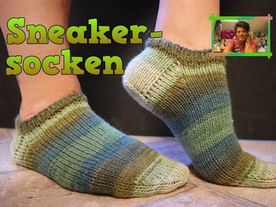 DIY | Socken für Sneaker stricken | Wie strickt man die Ferse richtig? Schritt für Schritt erklärt