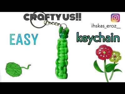 Easy Keychain| letter I |handmade