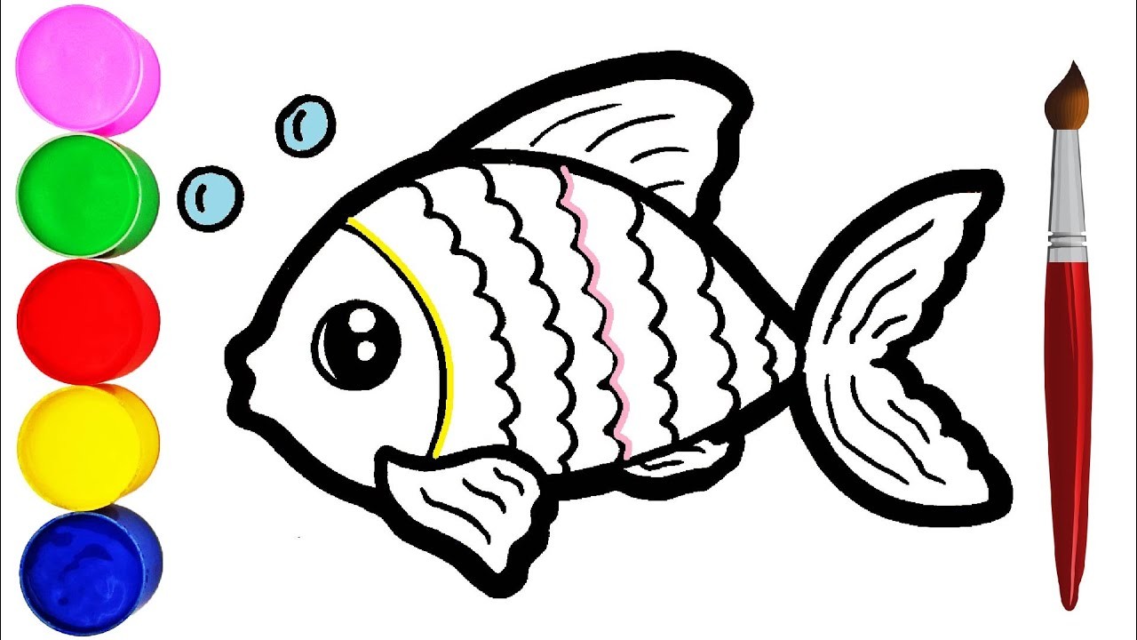Fisch Zeichnen und Malen für Kinder
