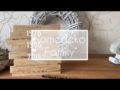 Homedeko „Family“ mit Klötzchen | Cricut Joy | Schriftarten auf IPhone installieren